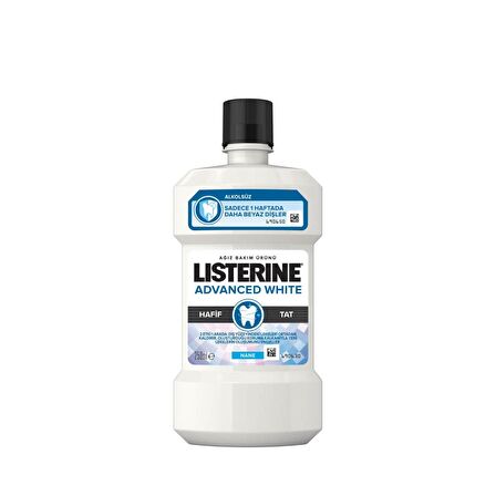 Listerine Advanced White  Hafif  Tat 250 Ml Ağız Suyu