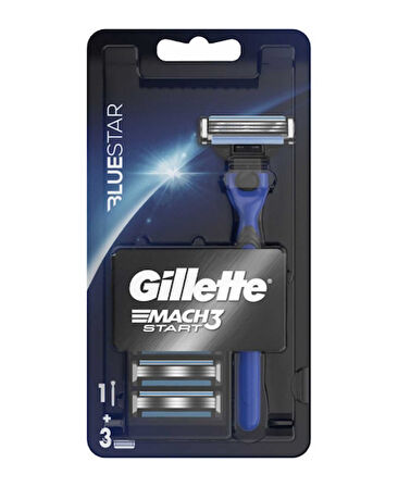 Gillette Mach3 Start Tıraş Makinesi + Yedek Başlık 3'lü