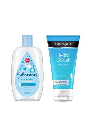 Johnsons Morning Dew Kolonya 200ml + Neutrogena HB El Kremi 75ml 