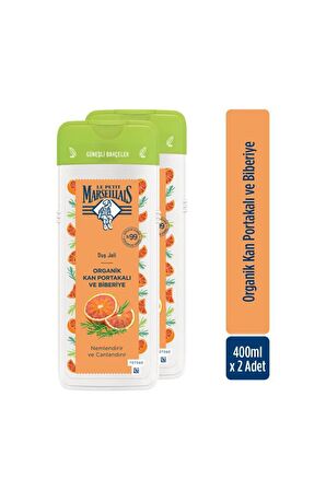 Kan Portakalı ve Biberiye Aromalı Nemlendirici Tüm Ciltler İçin Kalıcı Kokulu Duş Jeli 2 x 400 ml