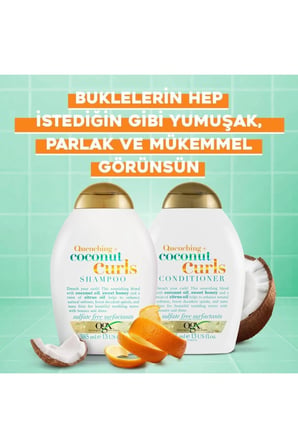 Coconut Curls Bukleli Saçlar İçin Sülfatsız Şampuan 385 ml