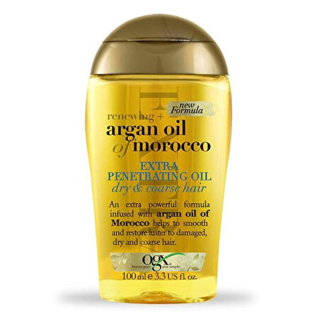 OGX Argan Oil Of Morocco ( Kuru Ve Sertleşmiş Saçlar İçin Yenileyici Extra) Argan Saç Bakım Yağı 100ml