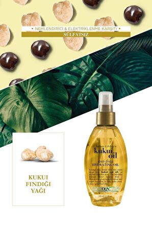 OGX  Nemlendirici & Elektriklenme Karşıtı Kukui Oil Serum 118 ml