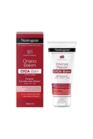 Neutrogena Cica Balm Tüm Cilt Tipleri İçin Su Bazlı Yağsız Onarıcı Yüz Bakım Kremi 100 ml