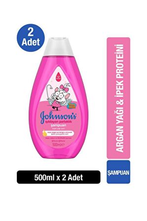 Johnson's Baby Kral Şakir Işıldayan Parlaklık Göz Yakmayan Argan Yağlı Bebek Şampuanı 2x500 ml