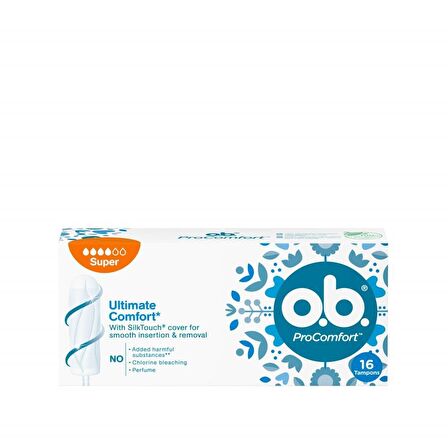 O.B. ProComfort Tampon Ultimate Comfort Süper 16'lı