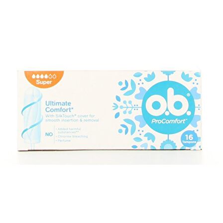 O.B. ProComfort Tampon Ultimate Comfort Süper 16'lı