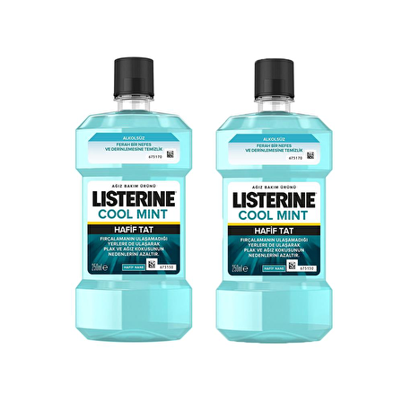 Listerine Cool Mint Hafif Tat 250ML+250ML 2li Paket
