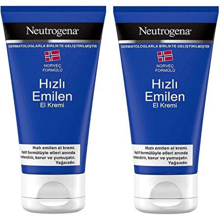 Neutrogena Hızlı Emilen El Kremi 75 ml 2 ADET