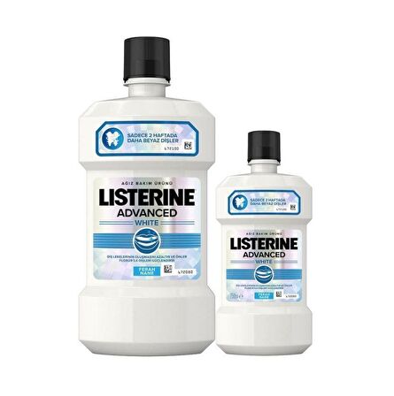 Listerine Advanced White 500 Ml + 250 Hediyeli Set