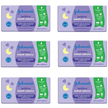 Johnsons Baby Bedtime Sabun 90 gr 6 ADET