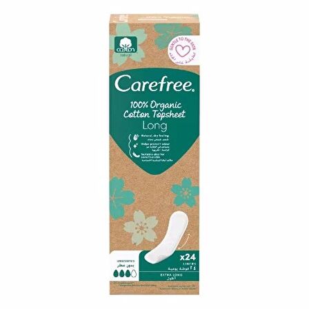 Carefree Organic Cotton 24'lü Günlük Ped