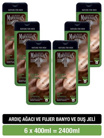 Le Petit Marseillais  Ardıç Ağacı ve Füjer Duş Jeli 400 ml x6
