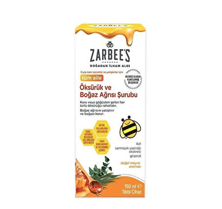 Zarbee's Öksürük ve Boğaz Ağrısı Şurubu