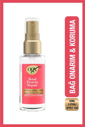 OGX Bond Protein Repair 3 Etkili Yağ 50 ml 