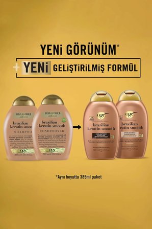 OGX Brazilian Keratin Şampuan 385 ml + Argan Yağ 100 ml