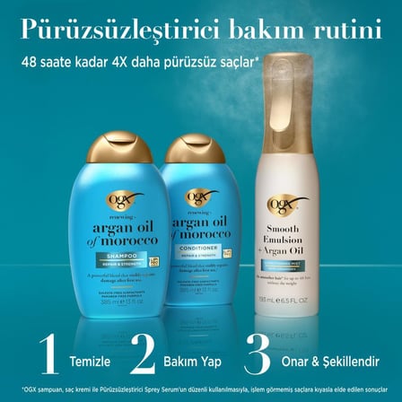 OGX Argan Oil Pürüzsüzleştirici Sprey Serum 193 ml