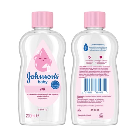 Johnson's Baby Bebek Yağı Nemlendirici 200 ml 6'lı Paket