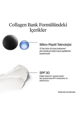 Collagen Bank Dudak Dolgunlaştırıcı Balm 12ml + Collagen Bank SPF30 Nemlendirici Gündüz Kremi 50 ml