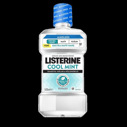 listerine cool mint ekstra hafif tat alkolsüz 500 ml