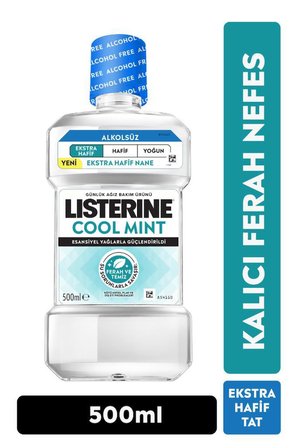 listerine cool mint ekstra hafif tat alkolsüz 500 ml