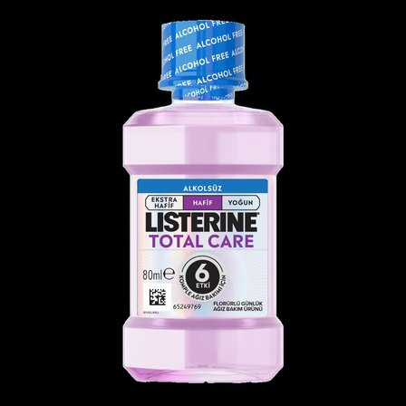 listerine total care hafif tat alkolsüz 80 ml