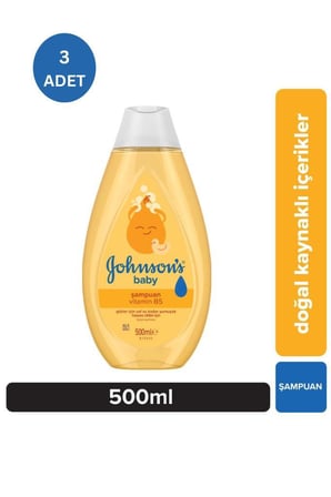 Johnson's Baby Şampuan 500 ml  x3