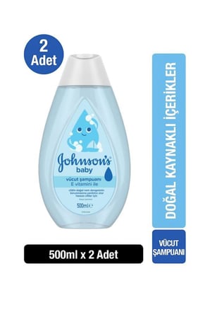 Johnson's Baby Regular Göz Yakmayan Çiçek Özlü Saç ve Vücut Şampuanı 2x500 ml