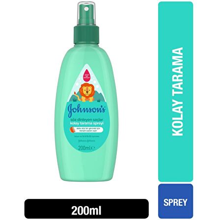 J&J Baby Söz Dinleyen Saçlar Kolay Tarama Spreyi 200 Ml