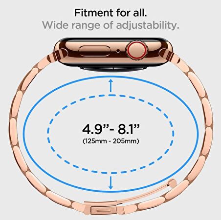 Spigen Apple Watch 41-40-38mm Kordon Rose Gold - 061MP25944