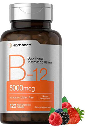 B-12 5000mcg 120 hızlı çözünen 120 Tablet