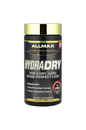 HydraDry Ultra Güçlü Diüretik + Elektrolit Sabitleyici, 84 Veg. Tablet.usa menş.