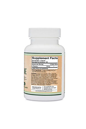 L-Theanine 200 mg 120 Kapsül 