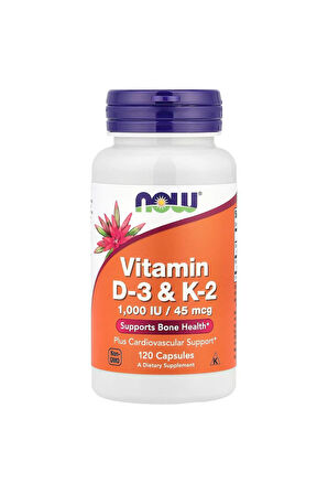 Vitamin D-3 & K-2, 1000 ıu - 45 mcg - 120 Capsules