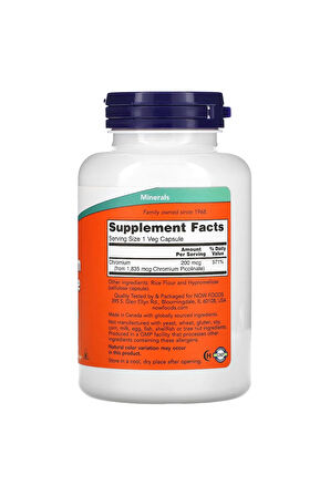 Chromium Picolinate, 200 mcg, 250 Veg Capsules