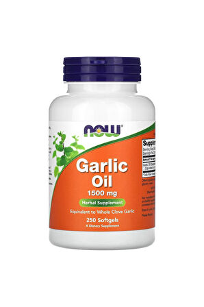 Garlic Oil, 1,500 mg, 250 Softgels