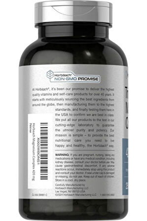 Triple Magnesium Complex, 420 mg, 250 Capsules