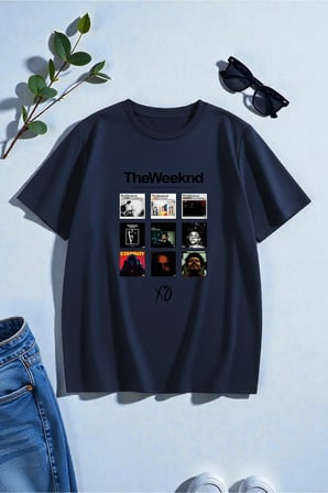 Unisex The Weeknd Baskılı Tasarım Tshirt