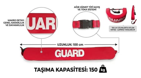 İthal Cankurtaran Kurtarma Kemeri 110 CM