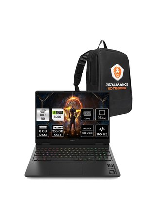 Omen 16 Core 7 240H 8GB 256GB SSD RTX5060/8GB 16" FHD+ 165Hz FDOS Gaming Laptop & Per4 Çanta