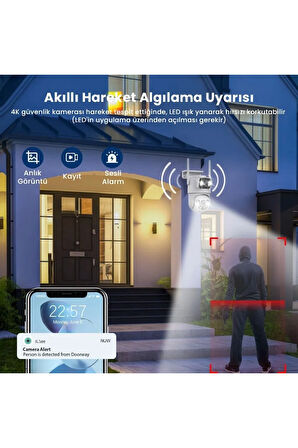 Multibox MBG-29AI Wifi Çift Lens 3+3mp Akıllı Güvenlik Kamerası Renkli Gece Görüş, Sesli, 1.5A Adaptör Dahil