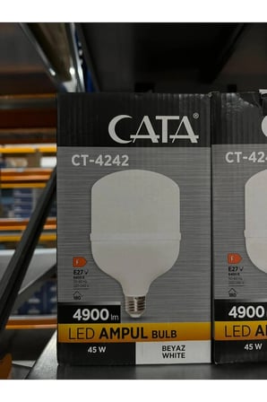 45W 3200K Led Ampul E27 Duylu Beyaz Işık CT-4242B