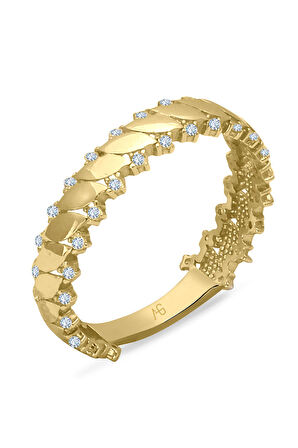 Buğday Tanesi Altın Sade Yüzük