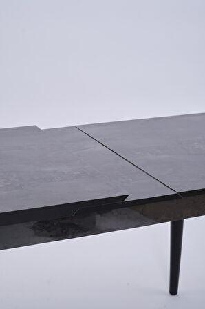 Nehir Alfa Banklı Lak Panel Açılır Mutfak Masa Takımı 75x130cm