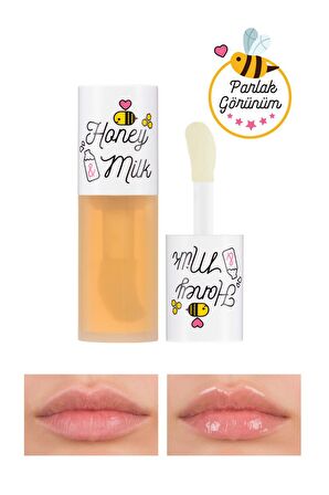 Süt ve Bal Özlü Nemlendirici Dudak Bakım Yağı APIEU Honey & Milk Lip Oil