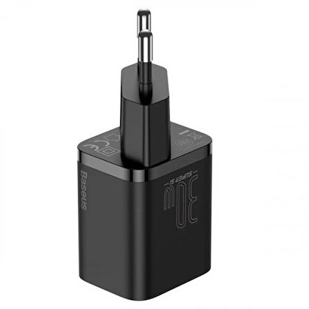 Baseus Type-C 30 Watt Hızlı Şarj Aleti Siyah