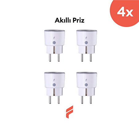 Fonri Wi-fi Akıllı Priz (16a) 4'lü Set