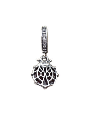 Kırmızı Uğur Böceği Charm | 925 Ayar Gümüş