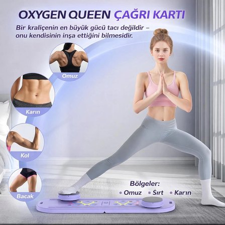 Zamanlayıcılı Akıllı Pilates Tahtası - Çok Fonksiyonlu Ev Tipi Full Body Fitness ve Şınav Seti