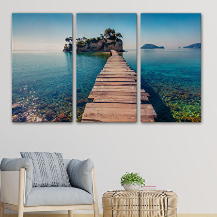 Zakinthos Adası Yunaniztan Dekoratif Kanvas Duvar Tablosu-3584